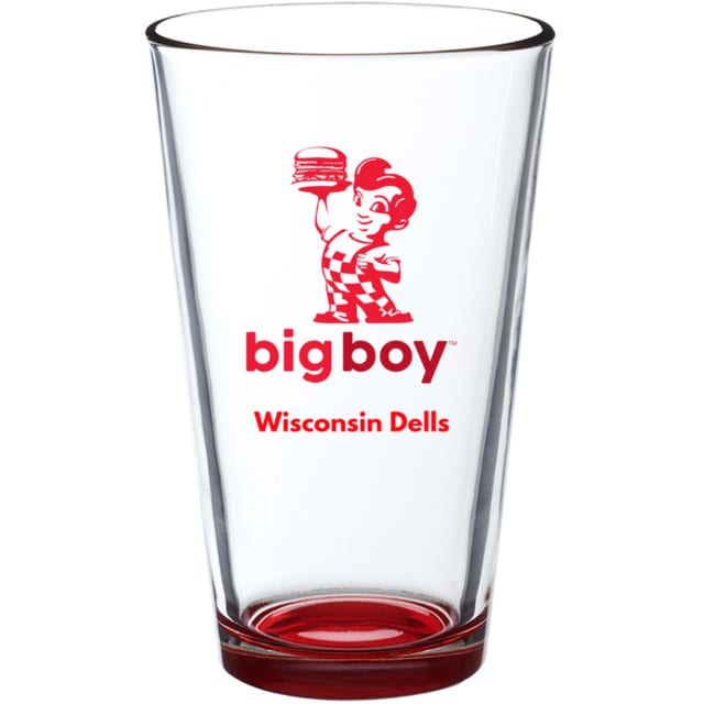 Pint Glass - Red Imprint.