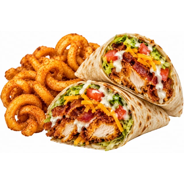 Crispy Bacon Chicken Wrap.