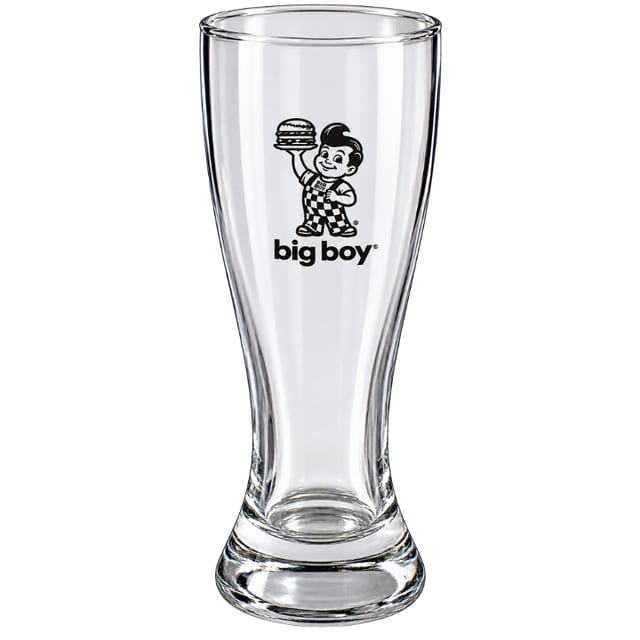 Pilsner Footed Glass - Black Etched.