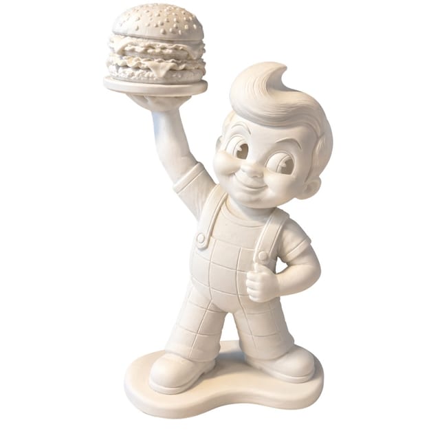 Big Boy Small Figurine White.