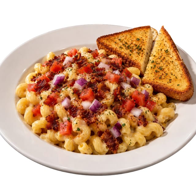 Loaded Bacon Mac & Cheese.