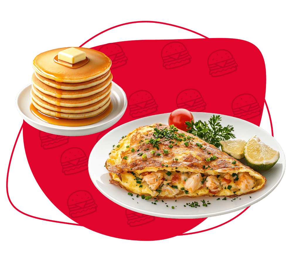 pancake and omelet Breakfast